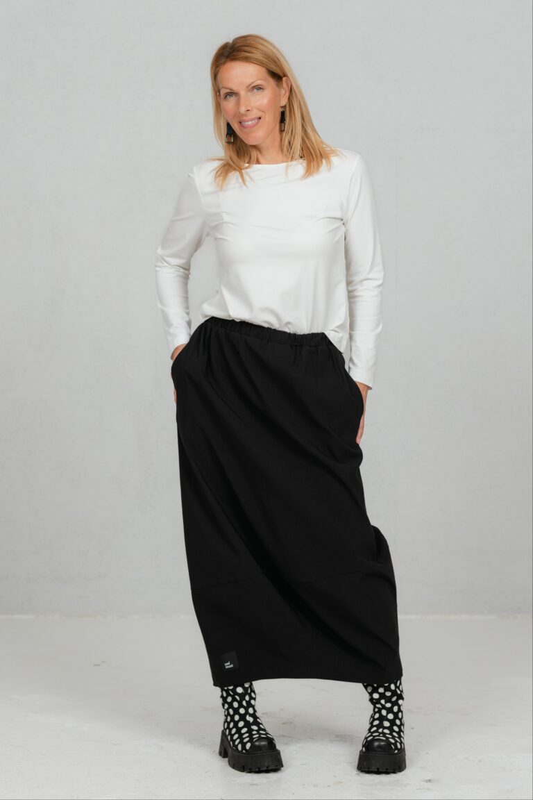 Long skirt Mite, black