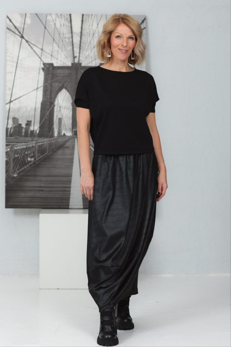 Tulip-cut satin skirt Mite - Image 8