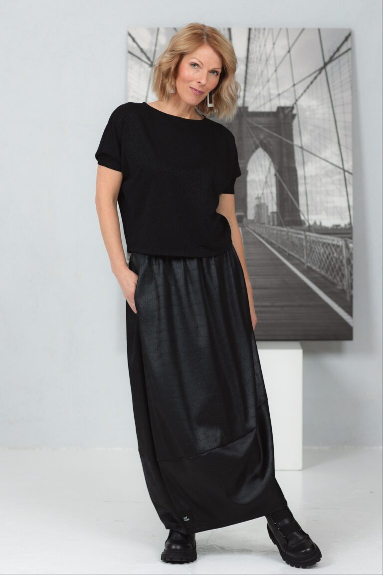 Tulip-cut satin skirt Mite - Image 5