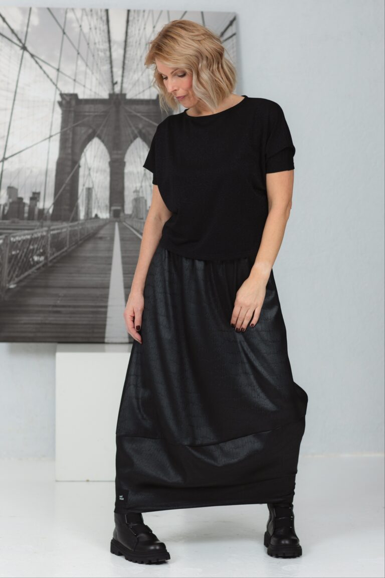 Tulip-cut satin skirt Mite - Image 4