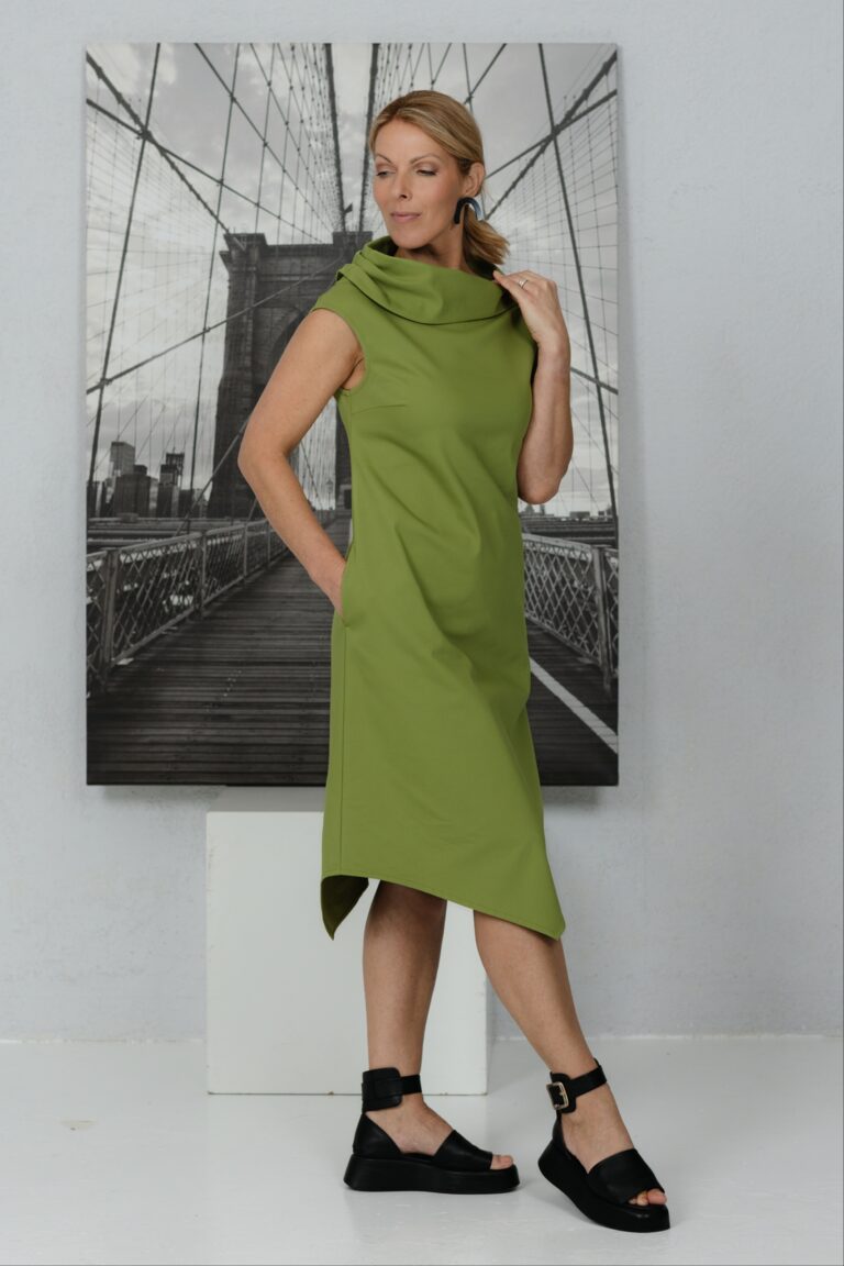 Lime green midi dress Sugri