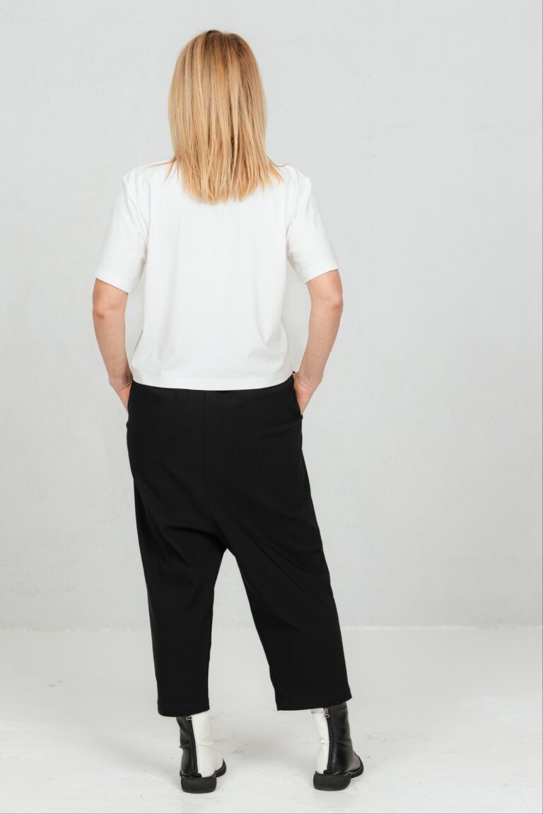 Yori, draped front trousers, black - Image 5