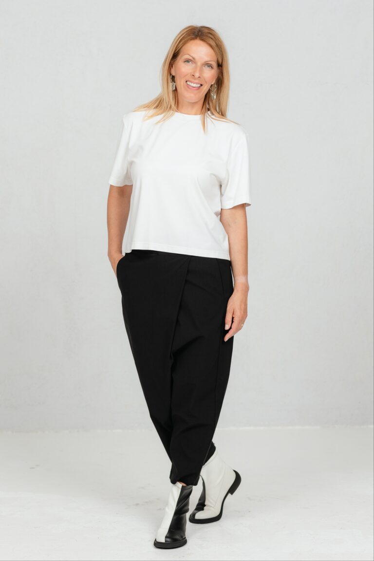 Yori, draped front trousers, black - Image 6