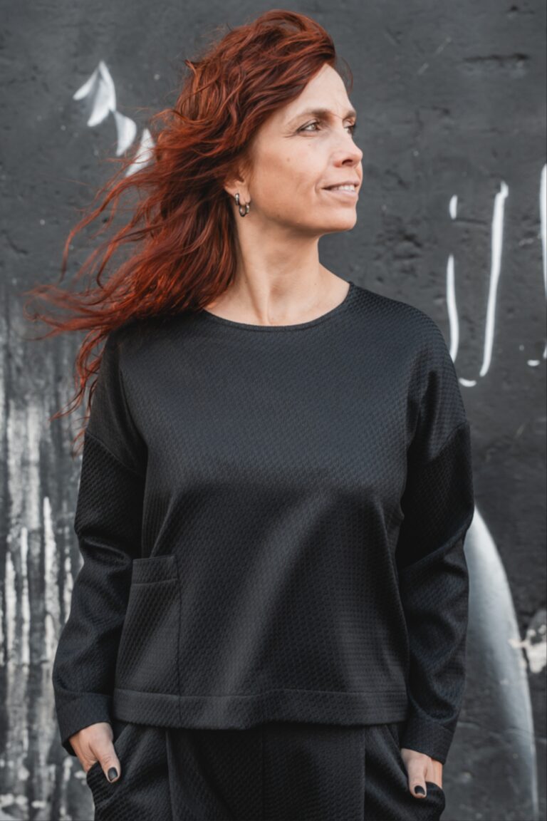 Tekstuurse mustriga pusa Daikon + Tekstuurse mustriga püksid Tekido