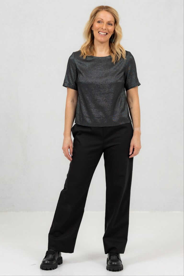 Sirged klassikalised püksid Ymori + hõbedane Duna