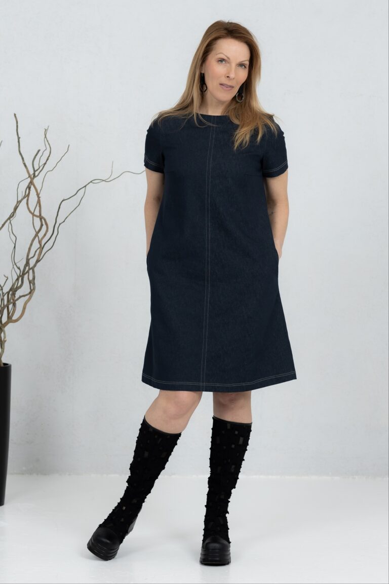 Short denim dress Misaki