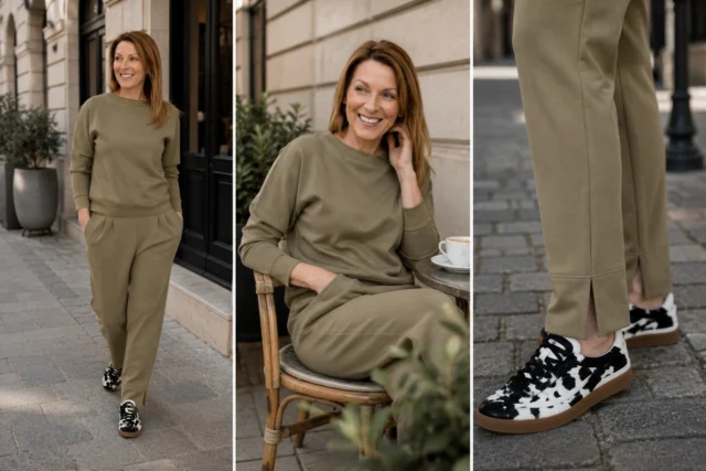 🌿 Some summer days call for something softer.  Not too warm. Not too light. Just right.  Our scuba set is made for those in-between days when comfort matters just as much as style. Perfect for weekend getaways, road trips, travelling or simply slowing down and enjoying the day.  The beautiful olive shade blends effortlessly with nature and is one of those timeless colours you'll keep reaching for.  ✨ Are you a dress lover, or would you choose a matching set?
 #scandistyle #naturallyyou #effortlesselegance #estoniandesign